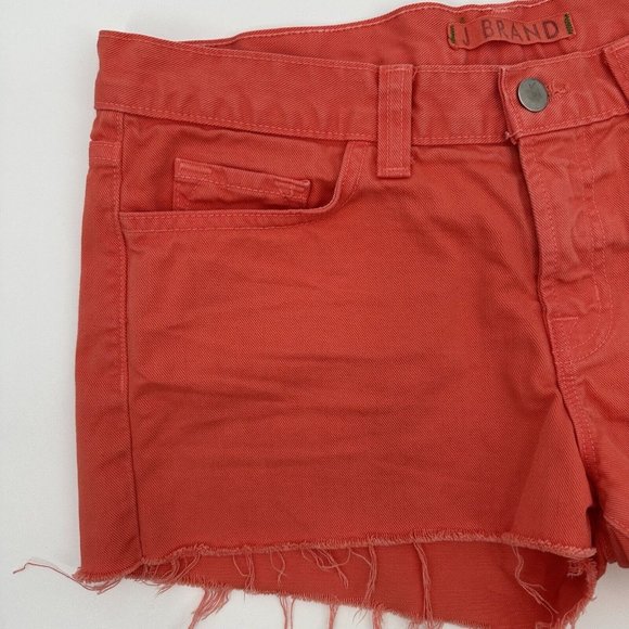 J Brand Tangerine Cut Off Raw Hem Shorts Size 28‎ - Picture 3 of 8
